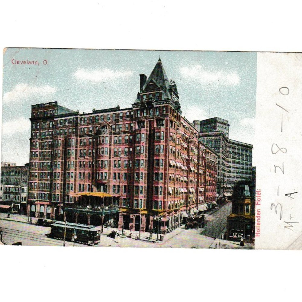 Antique 1910 Post Card Cleveland, Ohio Hollenden Hotel